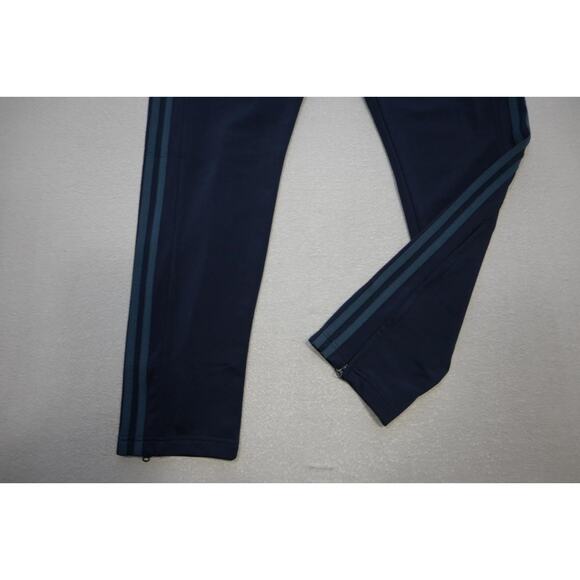adidas Navy Blue Sweatpants with Teal Stripes - Picture 3 of 10